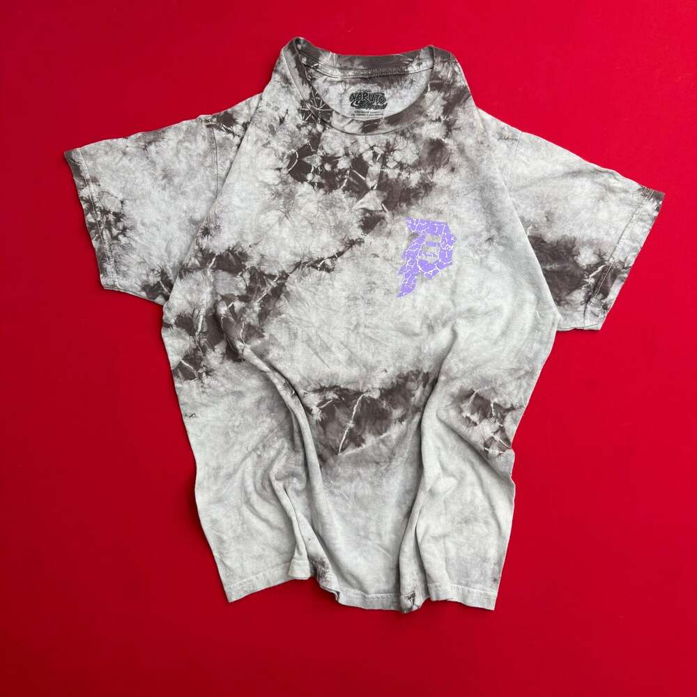 00S Naruto Shippuden Sasuke Cursed Seal Chidori Anime T-Shirt Vintage Men M Vint